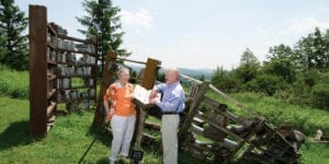 Dorothy Riester at the Cazenovia Art Park