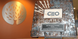award on desk