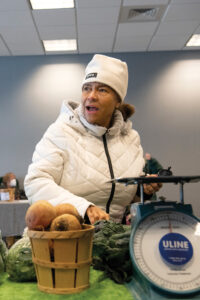 Woman shopping in market