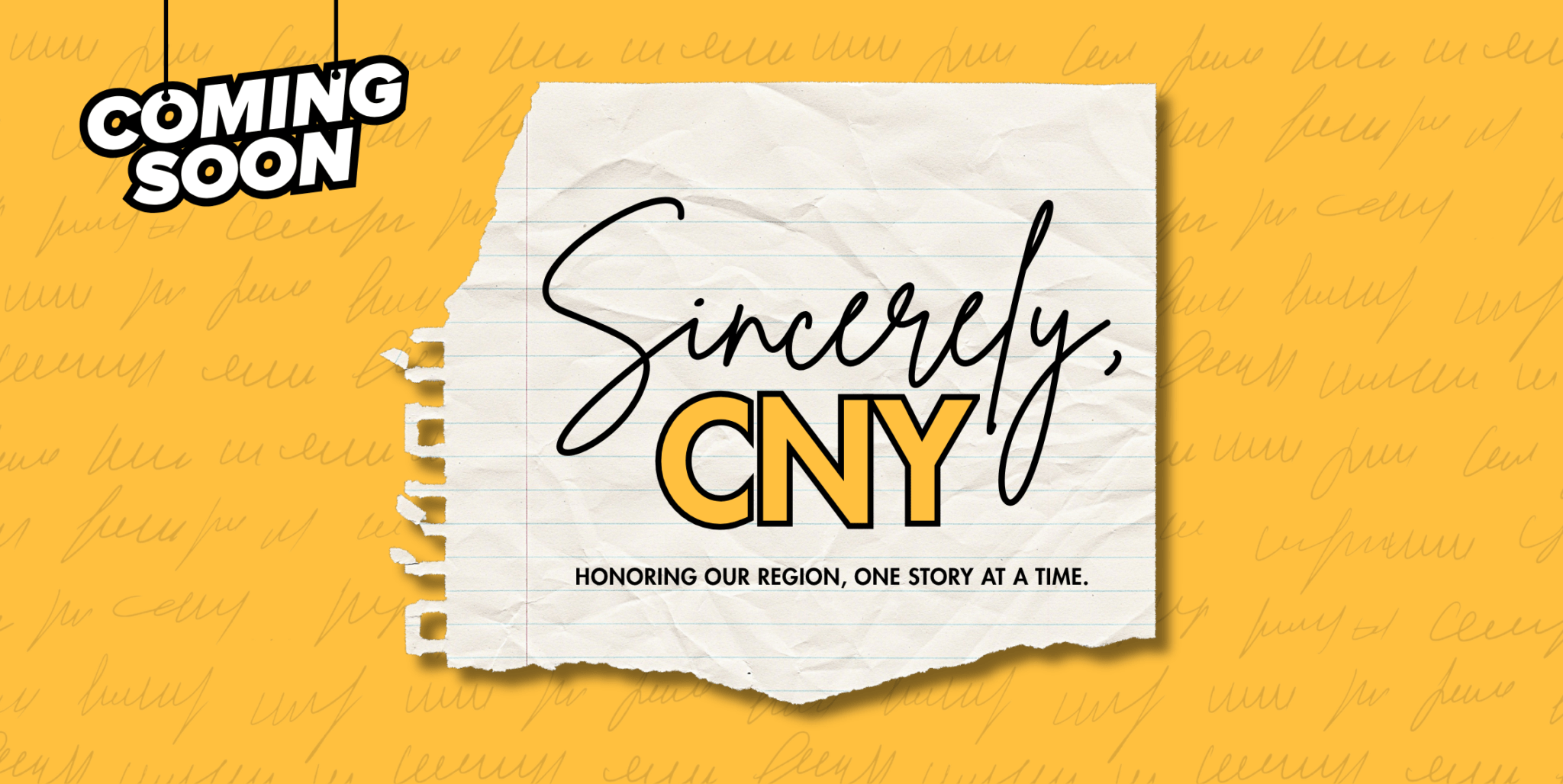 Coming Soon: Sincerely, CNY - Central New York Community Foundation