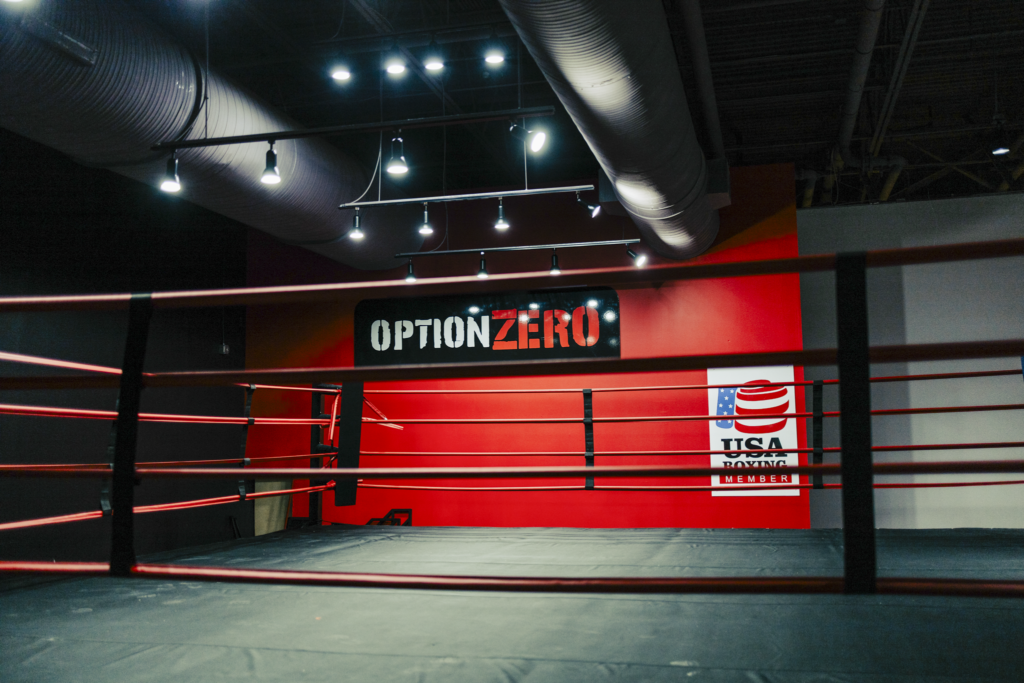 Le ring de boxe chez OptionZero